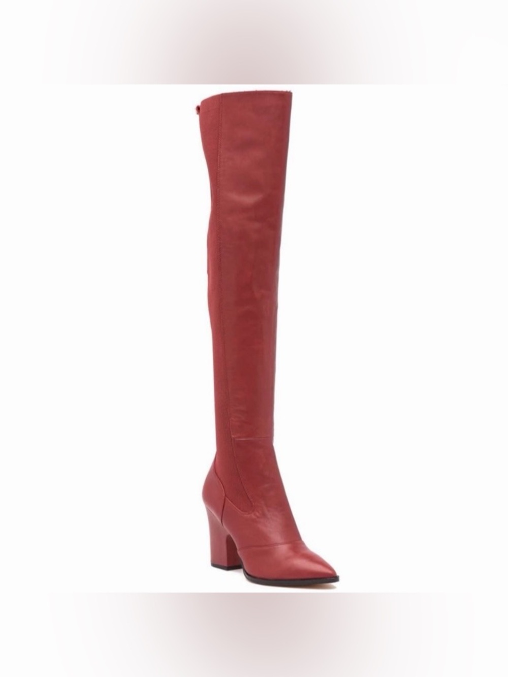 Sam Edelman | Real Leather Over-the-Knee Pointed Toe Boots in Red size 8M NEW